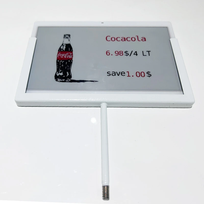 7,3 tommu rafrænt verðmiði málmskrúfufesting Coca-cola Style